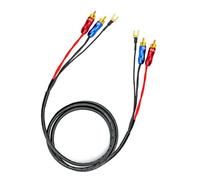 KKCable FO-I Câble RCA avec fil de terre, double RCA vers double RCA avec câble d'interconnexion stéréo fil de terre FO-I (3 m)