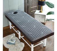 KKCD Cute,75x185cm,Matelas De Lit De Beauté De 3cm avec Tête Carrée Table De Massage Lit À Cils Surmatelas Mousse À Mémoire De Forme Drap De Lit De Spa Pliable avec Trou De Respiration
