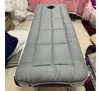 KKCD Surmatelas Cotton Beauty Bed avec Tête Trapézoïdale Protège Matelas Éponge Douce pour Table De Massage Lit De Spa Couverture De Lit De Cils avec Trou De Respiration,Grey1,70x190cm