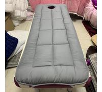 KKCD Surmatelas Cotton Beauty Bed avec Tête Trapézoïdale Protège Matelas Éponge Douce pour Table De Massage Lit De Spa Couverture De Lit De Cils avec Trou De Respiration,Grey1,80x190cm