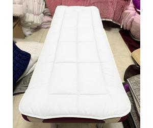KKCD Surmatelas Cotton Beauty Bed avec Tête Trapézoïdale Protège Matelas Éponge Douce pour Table De Massage Lit De Spa Couverture De Lit De Cils avec Trou De Respiration,White2,60x180cm