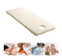 KKCD Surmatelas en Mousse À Mémoire De Forme Beauty Bed avec Tête Trapézoïdale Couvre-Lit De Table De Massage Surmatelas avec Trou Accessoires De Massage Protège-Matelas,Beige,70x190cm