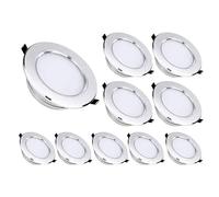 KKDDIHMTR LED Brushed Face Mask Recessed Downlight LED Ceiling Light Spotlight Panel Light 7W, 9W, 12W, 15W Decorative Lighting for, Corridors, Living Rooms, Bedrooms Fittings(12w,Warm light)