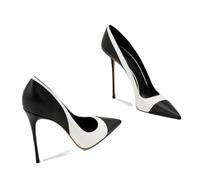 KKdhsfy Escarpins fermés à Bout Pointu pour Femmes de 12CM/4,7IN à Talons Aiguilles, Chaussures de Mariage et de soirée,Noir,39 EU