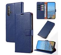 KKEIKO Coque pour Huawei Nova 5T / Honor 20, Antichoc Magnetique Étui à Rabat avec Porte Cartes, Portefeuille Housse en Cuir PU pour Huawei Nova 5T / Honor 20, Bleu