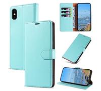 KKEIKO Coque pour iPhone XS Max, Antichoc Magnetique Étui à Rabat avec Porte Cartes, Portefeuille Housse en Cuir PU Coque pour iPhone XS Max, Vert