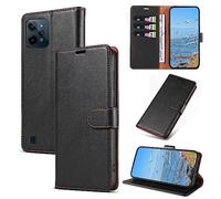 KKEIKO Coque pour Oppo Realme C31 4G, Antichoc Magnetique Étui à Rabat avec Porte Cartes, Portefeuille Housse en Cuir PU pour Realme C31 4G, Noir