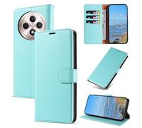 KKEIKO Coque pour Oppo Reno12 F 5G / Oppo Reno12 FS, Antichoc Magnetique Étui à Rabat avec RFID Blocage, Portefeuille Housse en Cuir PU Coque, Vert