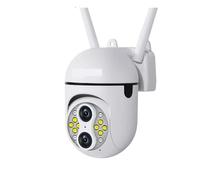 KKENZA Caméra IP PTZ WiFi 4MP à Double Objectif, Zoom x10, Vision Nocturne Couleur HD, détection de présence Humaine, for l'extérieur(EU Plug_CAM ADD 128GB_PAL)