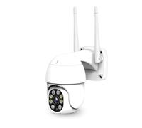 KKENZA Caméra IP Wi-FI Starlight SP028 2.0MP, étanche IP66, détection du Corps Humain par IA, Vision Nocturne Couleur, CCTV(UK Plug,Camera 128G SD Card)