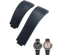 KKFAUS Bracelet de montre en caoutchouc avec boucle courte pour Rolex Daytona Submariner Role OYSTERFLEX Yacht Master Small Wrist Silicone 20 mm 21 mm, 21mm, Agate