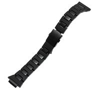 KKFAUS Pour Casio DW-5600 DW6900 DW9600 GW-M5610 Bracelet noir boucle en acier inoxydable pour homme, 26-16mm, Agate