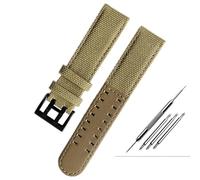 KKFAUS Toile En Cuir Bas Watc Pour Hamilton Khaki Field Montre H68201993 H7060596 Bracelet De Montre Seiko 20mm 22mm Boucle, 22mm, Agate
