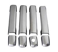KKHBD Poignées de Porte Extérieures pour Nissan Navara D40 2006-2011, Accessoires de Protection de Poignée de Porte Poignées de Porte Extérieures de Voiture Couvre-poignées de Porte, Plating