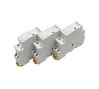 KKHCMZPI Contacteur AC modulaire Domestique monté sur Rail Din, 2P 16A 20A 25A 1NO 1NC 2NO 2NC AC 220V 230V 50/60Hz(1P 25A 1NC)