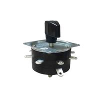 KKHCMZPI Interrupteur de Soudeur KDH-25/1 * 8 Contacteur 8 Positions 1 pôle 9 Broches 25A Sélecteur Rotatif de Machine à souder Broche en Laiton Plaqué Argent