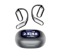 kkiuop Casque Bluetooth Q16Pro avec écran LCD pouvant être commuté à volonté ANC Réduction du bruit Casque Bluetooth sans douleur