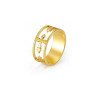 kkjoy Bague Croix Inspiration en Acier Inoxydable Bague Croix Chrétienne Foi Espoir Amour Bague Promesse d'Eternité Bijoux Religieux Cadeau pour Femmes Hommes