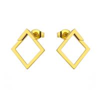 KKJOY Boucles d'Oreilles Goutte d'Eau en Acier Inoxydable Boucles d'Oreilles Géométriques Carrées et Triangle Bijoux Cadeau pour Femmes Charmeuses