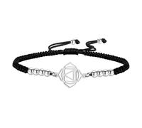 kkjoy Bracelet de Cordes Tressées Noir de 7 Chakra en Acier Inoxydable Cordes Porte-Bonheur Fait à la Main Guérison Reiki Bijoux Énergie Yoga pour Femmes Hommes(Chakra Racine)