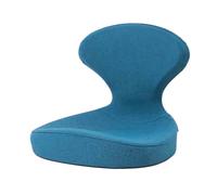 KKJPL Chaise De Sol Ergonomique avec Dossier, Tatami sans Pieds, en Éponge Monobloc Haute Résilience, for Salon Et Chambre À Coucher(Blue)