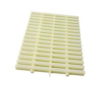 KKJPL Grille De Débordement De Drain De Piscine, Couvercle De Grille De Drain De Sortie for Piscine Hors Sol Et Passerelle, Douche De Balcon for Allée, Terrasse De Patio(Bone Color,20x100CM/20pieces)