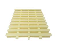 KKJPL Grilles De Drainage De Piscine, Grilles De Drainage De Douche Épissées, Grilles D'égout, Couvercles De Drain De Sol for Allées, Patios, Terrasses De Piscine(Bone Color,15x100CM/10pieces)