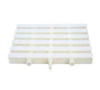 KKJPL Grilles De Drainage De Piscine, Grilles De Drainage De Douche Épissées, Grilles D'égout, Couvercles De Drain De Sol for Allées, Patios, Terrasses De Piscine(White,25x100CM/10pieces)