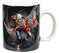 KKL Iron Maiden Tasse The Trooper, en Acier Inoxydable, Blanc, 4 cm