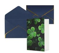 KKLWEGU Carte de vœux de la Saint-Patrick avec enveloppes « Thinking of You » - Carte d'anniversaire de mariage vierge pour toutes les occasions 10 x 15 cm
