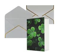 KKLWEGU Carte de vœux de la Saint-Patrick avec enveloppes « Thinking of You » - Carte d'anniversaire de mariage vierge pour toutes les occasions 10 x 15 cm