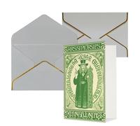 KKLWEGU Carte de vœux irlandaise pour la Saint-Patrick avec enveloppes « Thinking of You » - Carte d'anniversaire de mariage vierge pour toutes les occasions 10 x 15 cm