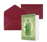 KKLWEGU Carte de vœux irlandaise pour la Saint-Patrick avec enveloppes « Thinking of You » - Carte d'anniversaire de mariage vierge pour toutes les occasions 10 x 15 cm
