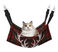 KKLWEGU Hamac d'été respirant à suspendre avec motif de renne et de Noël pour chat, petit chien, lapin, taille M