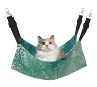 KKLWEGU Hamac d'été respirant à suspendre pour chat et chat Vert mer Bleu marine Taille M