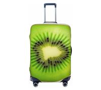 KKLWEGU Kiwi Slice Housse de protection élastique pour valise de 45,7 à 81,3 cm anti-rayures, Noir , S