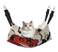 KKLWEGU Magnifique hamac d'été respirant à suspendre pour animal domestique - Hamac réglable et doux pour chats, petits chiens, lapins - Taille L