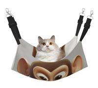KKLWEGU The Silent Monkey Hamac d'été respirant à suspendre pour animal domestique Hamac réglable doux pour chats petits chiens lapins Taille L