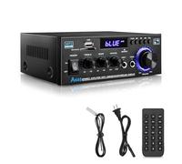 KKMOL AK45 Mini Amplificateur HiFi Stéréo Bluetooth Radio Audio Récepteur Wiimp 12V/220V 400W 2 Canaux Numérique Avec USB Carte SD