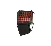KKmoon Delux T9 Pro Clavier de jeu USB Filaire Clavier Professionnel à une main 29 Clé LED rétro-éclairé pour LOL G