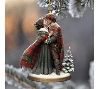 KKNSYW Outlander Christmas Ornament, Outlander Ornament, Outlander Ornaments for Christmas Tree, Outlander Christmas Ornaments, Outlander Books Ornaments for Christmas Tree(A)