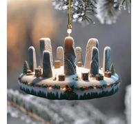 KKNSYW Outlander Christmas Ornament, Outlander Ornament, Outlander Ornaments for Christmas Tree, Outlander Christmas Ornaments, Outlander Books Ornaments for Christmas Tree(F)