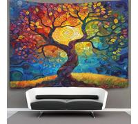 KKOLASXZE L'arbre de vie 3D Effet Tapisserie Art Mural Tapisserie Murales DécoSourision Murale En Tissu Pour Chambre Salon Collège Dortoir Tapisseries 150cmx200cm