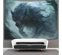 KKOLASXZE Wolf 3D Effet Tapisserie Décoration Murale Tapisserie Murales Tapisserie Murale Tissu Pour La Chambre À Coucher Le Salon Le Dortoir Tenture Murale 180cmx230cm