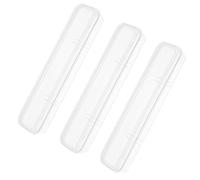 KKONHII Lot de 3 boîtes de rangement pour vaisselle de voyage - Transparentes - Simple - Avec couvercle - Avec étui portable - Pour baguettes, cuillères, fourchettes et ustensiles - Pour sac à