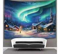 KKPBHTYVG Aurora 3D Effet Tapisserie DécoSourision Murale Tapisserie Murales DécoSourision Murale En Tissu Pour Chambre Salon Collège Dortoir Tenture Murale 180cmx230cm