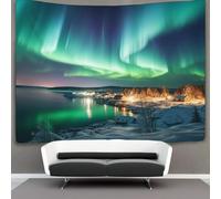KKPBHTYVG Aurora 3D Effet Tapisserie DécoSourision Murale Tapisserie Murales Tapisserie Murale Tissu Pour Chambre Salon Collège Dortoir Tapisseries 180cmx230cm