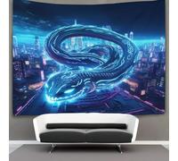 KKPBHTYVG Glowing Le serpent 3D Effet Tapisserie DécoSourision Murale Tapisserie Murales Tapisserie Murale Tissu Pour Chambre Salon Serviette De Plage Tapisseries 180cmx230cm