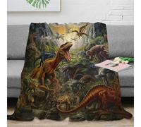 KKPBHTYVG Imprimée 3D Dinosaure Couverture Douillette Peluche Couvre Microfibre Douce Et Chaude Couvertures Couverture De Canapé pour Couverture De Canapé en 60x80inch(150x200cm)