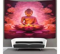 KKPBHTYVG Le Bouddha 3D Effet Tapisserie Art Mural Tapisserie Murales Tapisserie Murale Tissu Pour La Chambre À Coucher Le Salon Le Dortoir Tapisserie 70cmx100cm